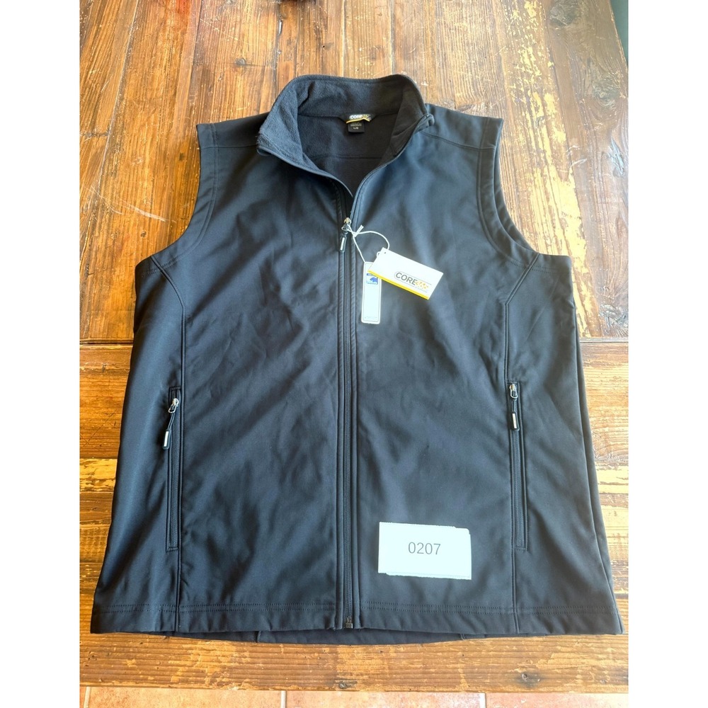 Core 365 by North End Cruise Fleece Vest Men Large Navy Water Resistant Full Zip